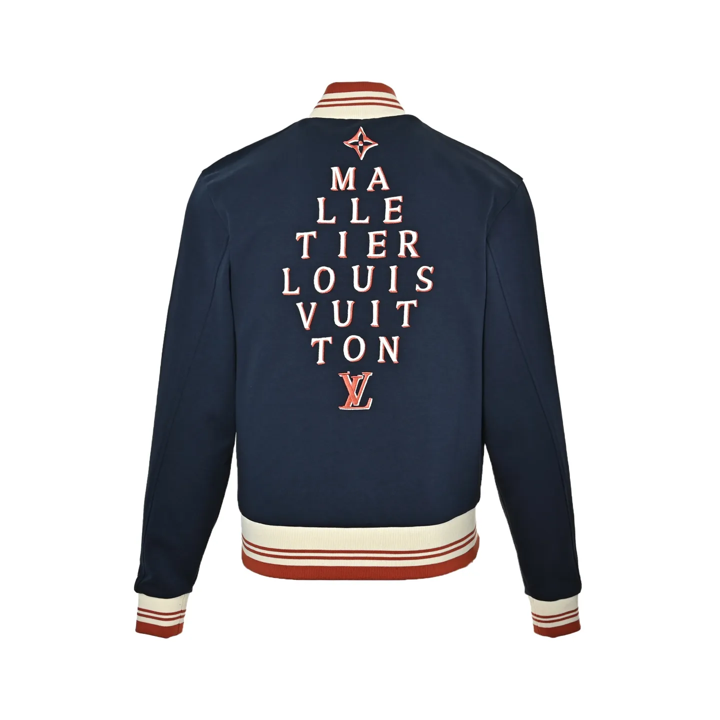 Louis Vuitton/Louis Vuitton 26Fw contrasting letter embroidered baseball jacket